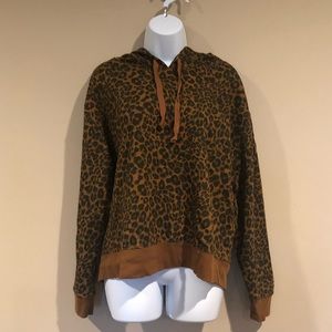 Sanctuary Leopard Hoodie, NWT